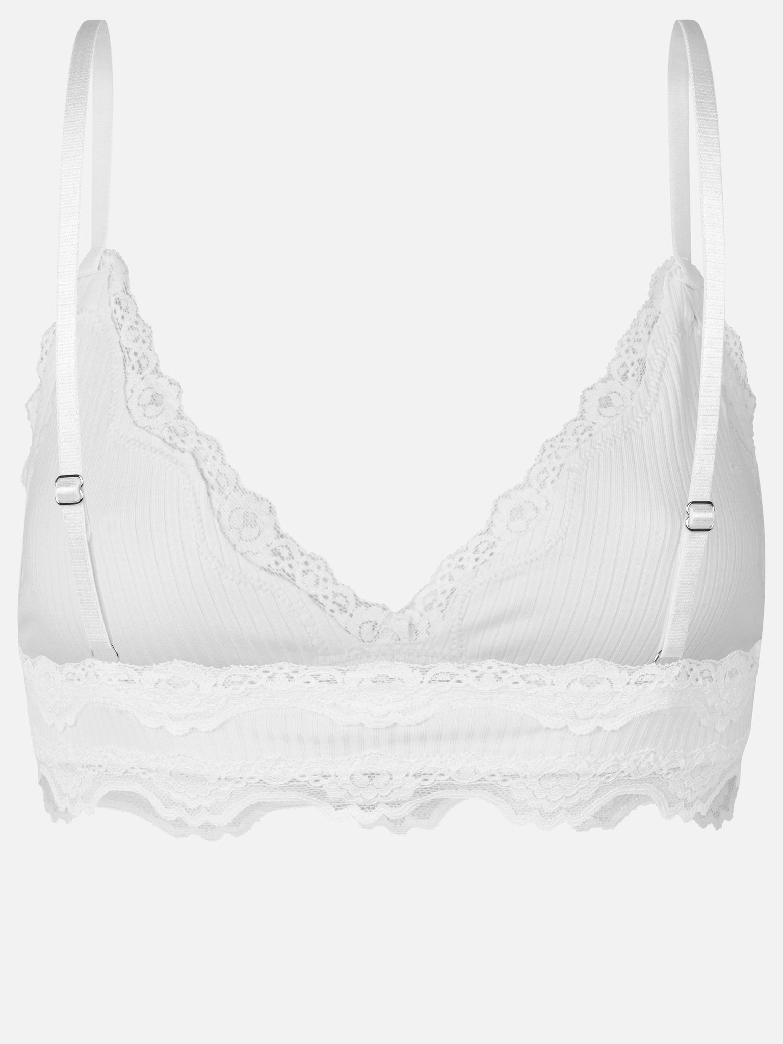 Silk bra with lace