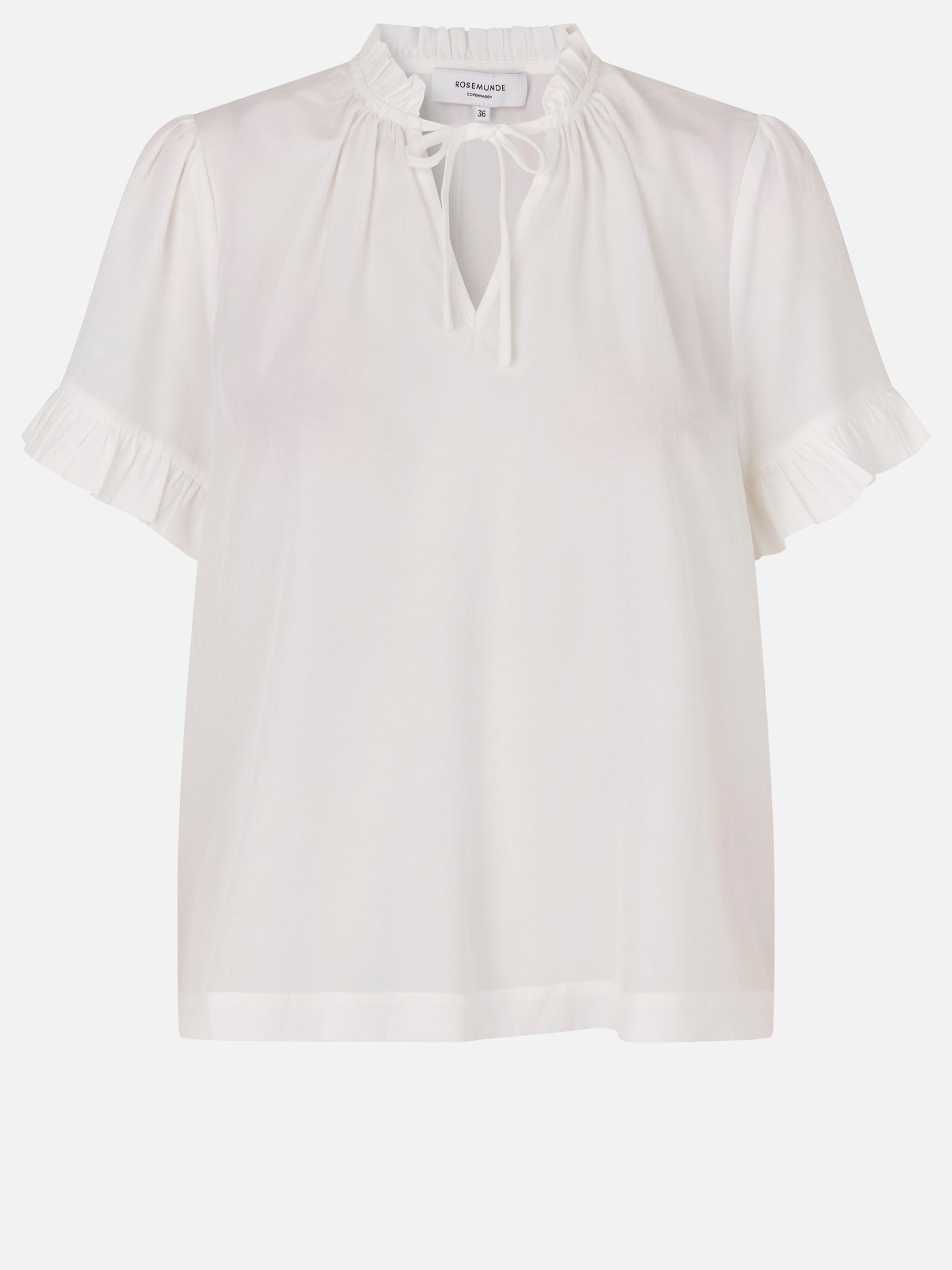 Blouse with ruffles