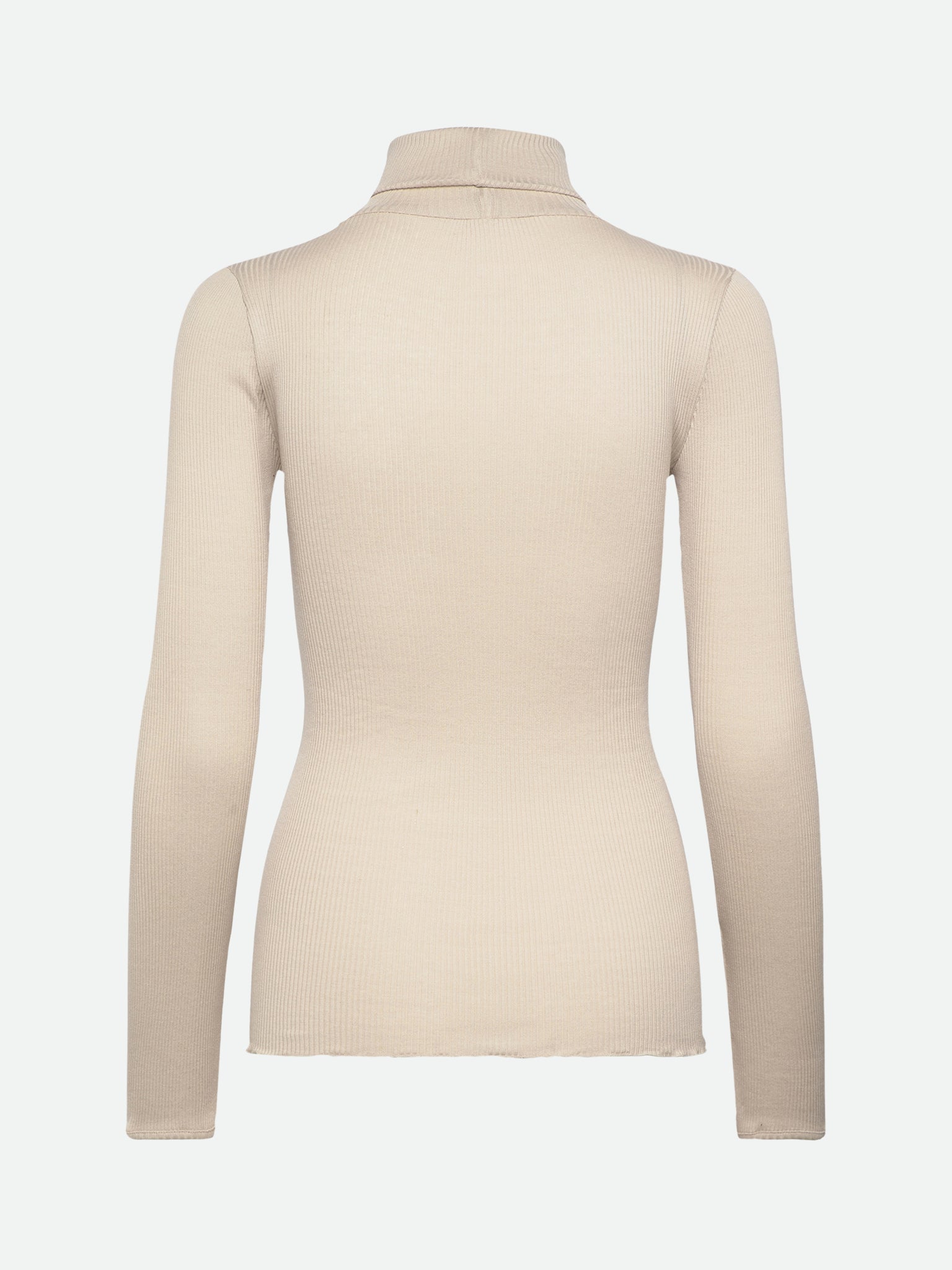 Turtleneck silk blouse