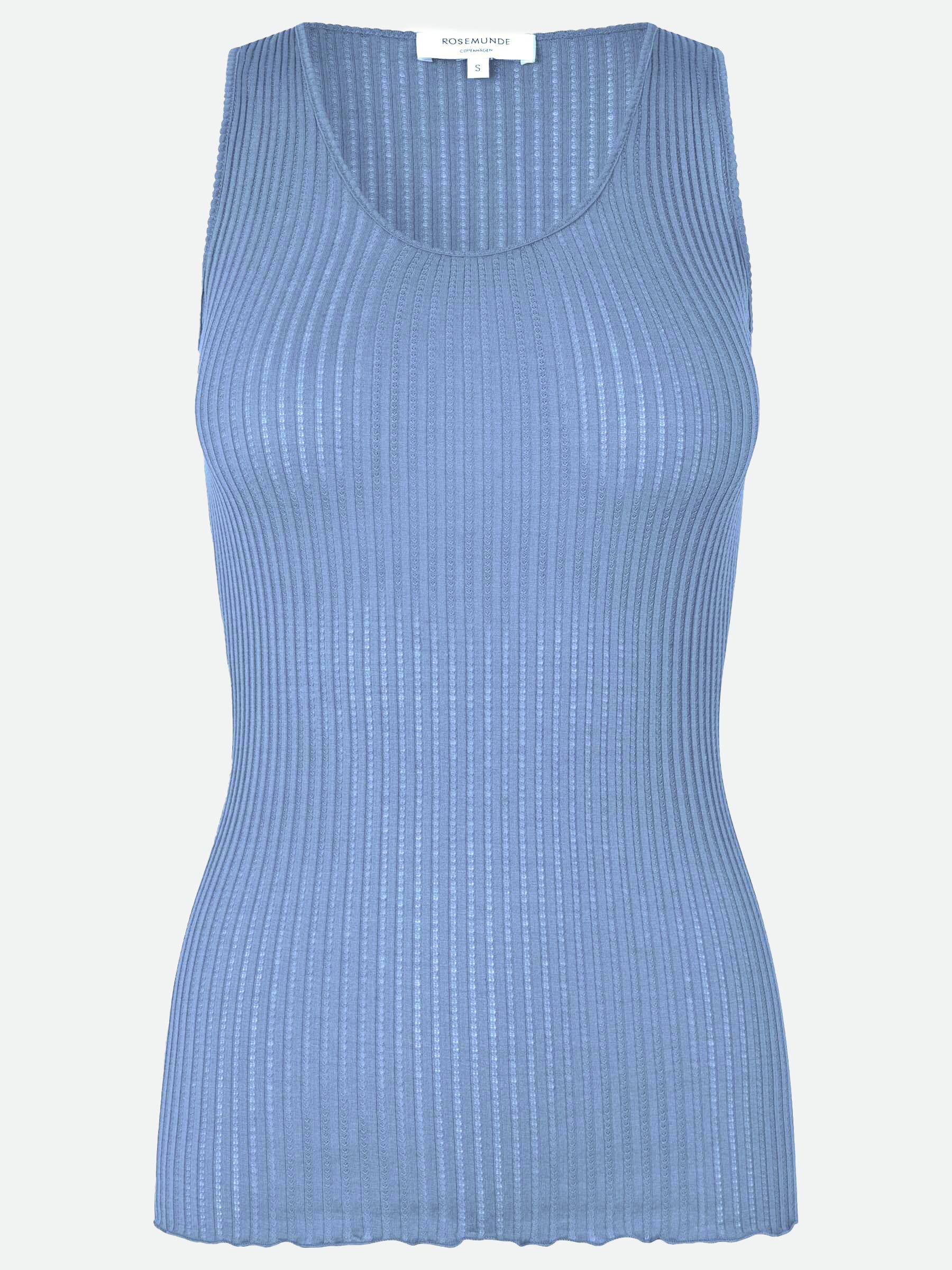 Ribbed silk top